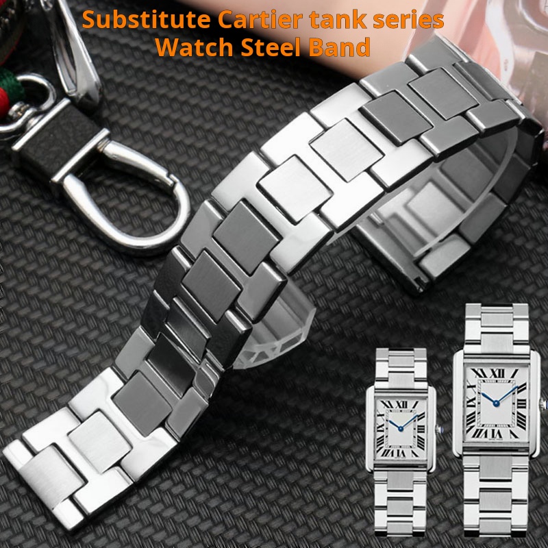 Luxury Watch Engraving - For Cartier TANK solo 316L Waterproof