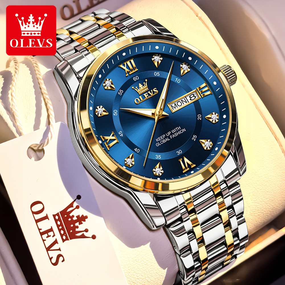 Luxury Watch Manufacturers - OLEVS Brand Fashion men's watches stainless