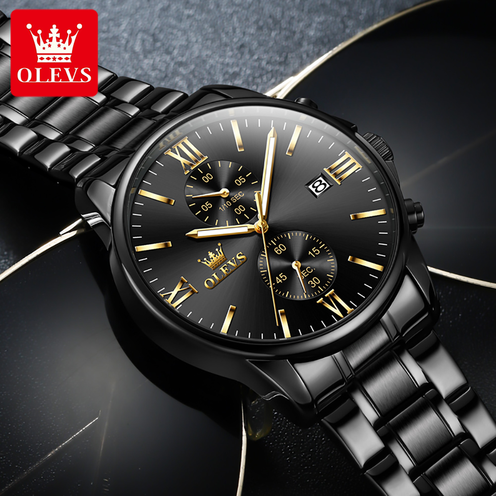 OLEVS 2886 Classic Black Quart - огляд і ціна Luxury Watch Manufacturers