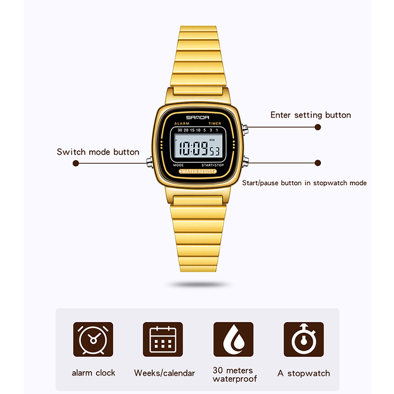 SANDA Women Golden Classic Qua - огляд і ціна Luxury Watch Zone
