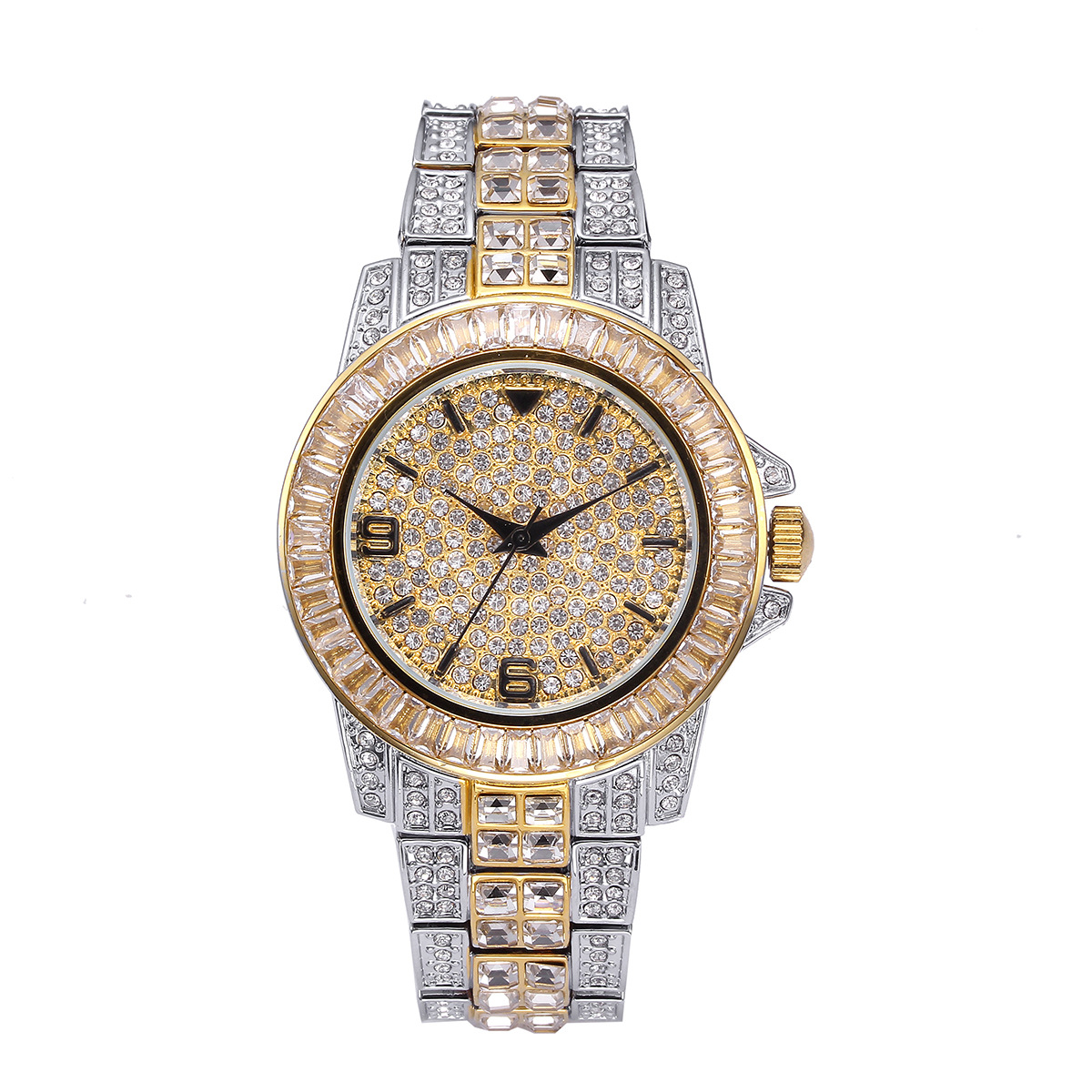 Luxury Full Stone Quartz Watch - огляд і ціна Luxury Watch Gold