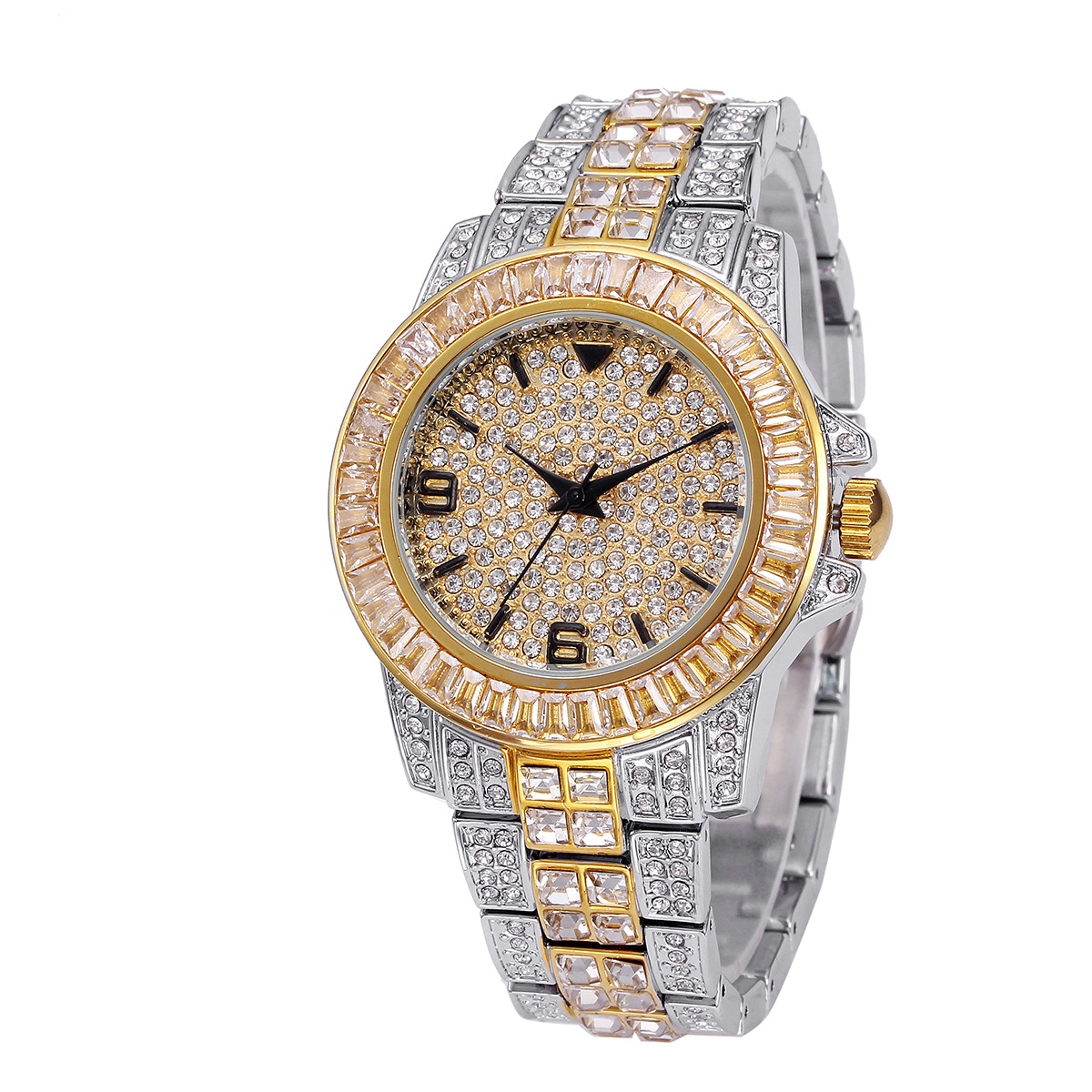 Luxury Full Stone Quartz Watch - огляд і ціна Luxury Watch Gold