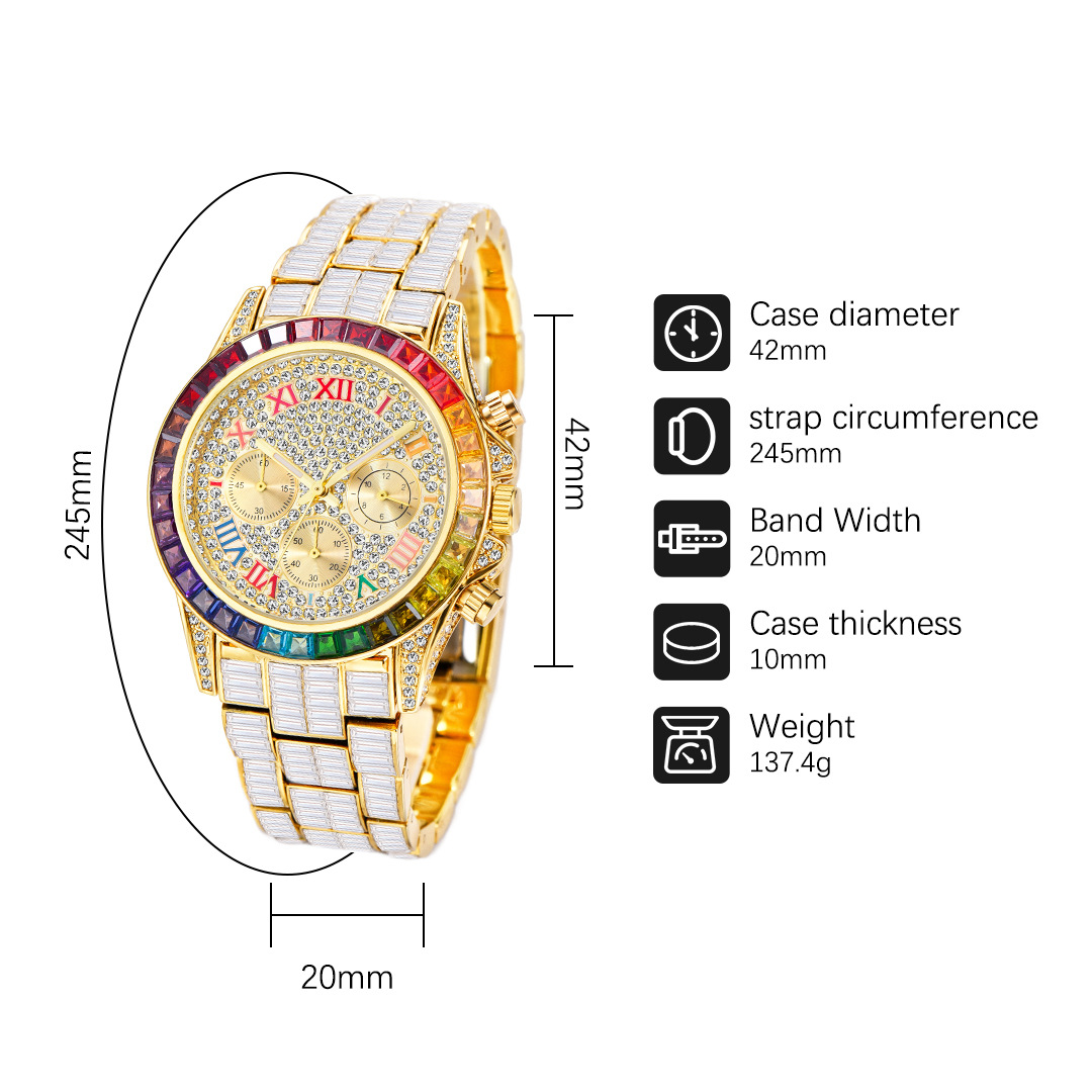 MISSFOX Luxury Iced Watch For  - огляд і ціна Luxury Watch Manufacturers