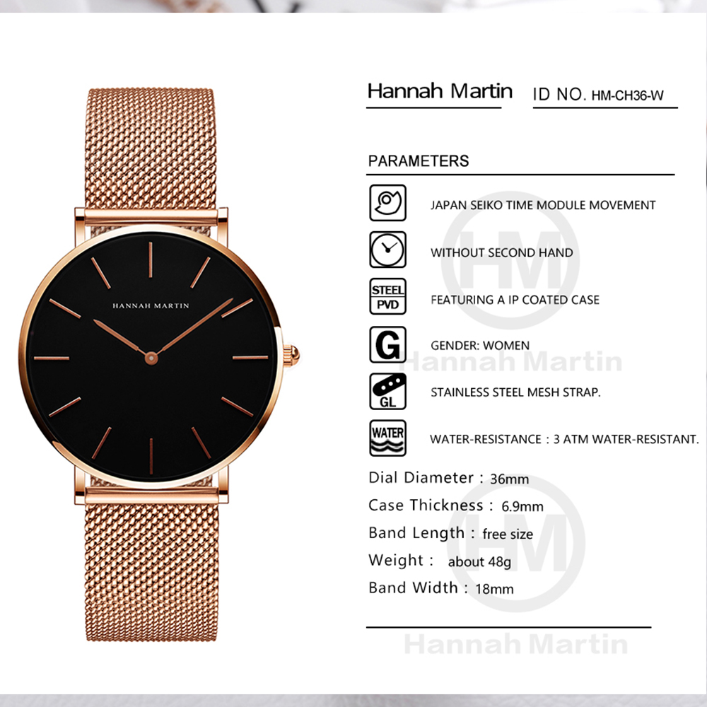 Hannah Martin Top Brand Luxury - огляд і ціна Luxury Watch Brand For Women