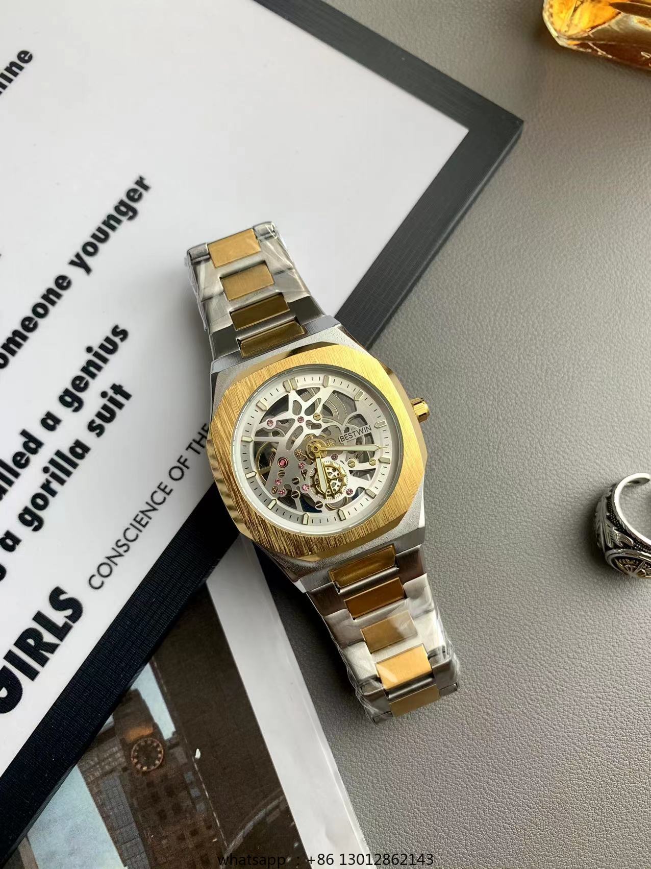Steel strip waterproof persona - огляд і ціна Luxury Watch Gold