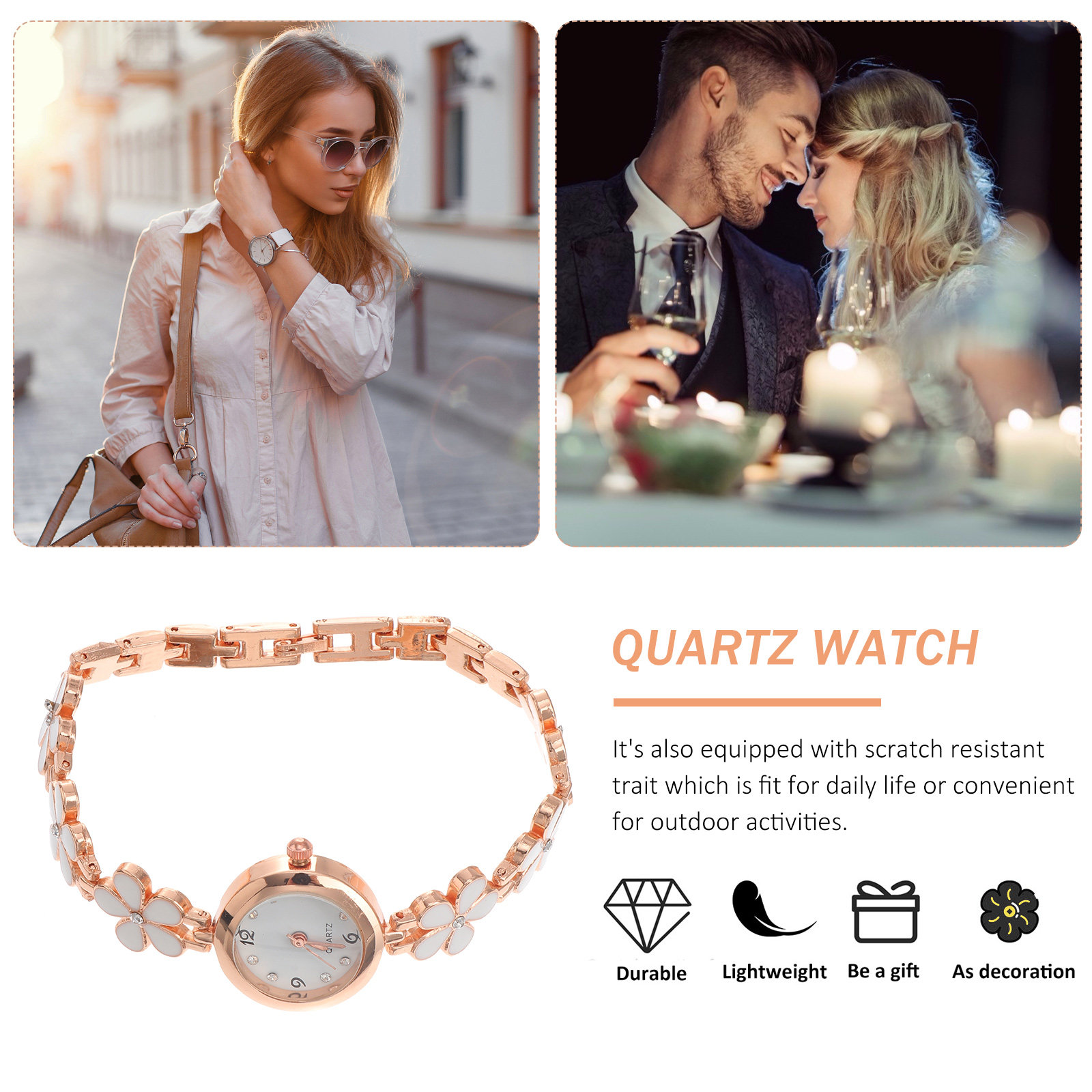 Exquisite Watch White Bracelet - огляд і ціна Luxury Watch Gold